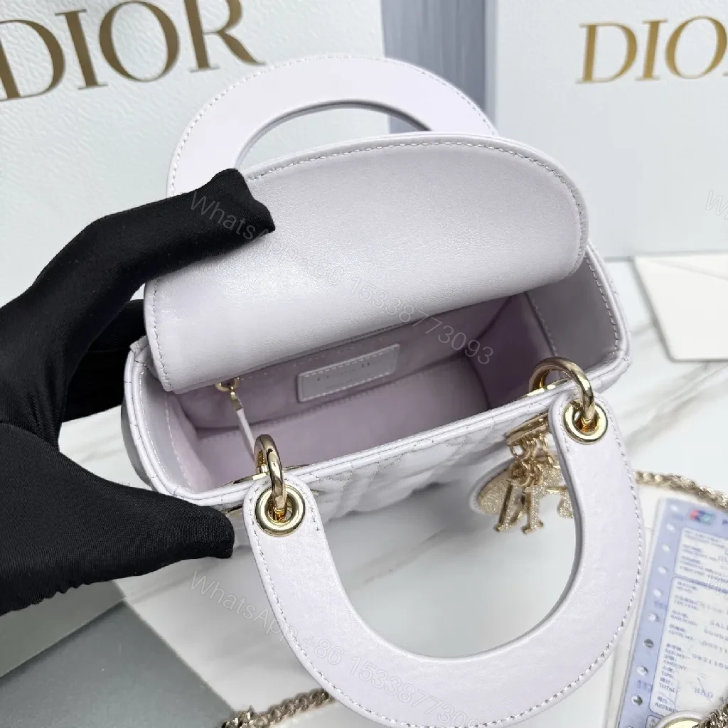 View 3 of Quilted Gold-Accent Mini Bag: Day-to-Night Luxury