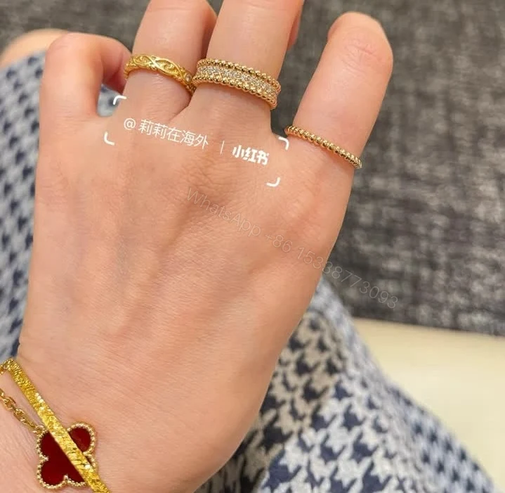 View 6 of Van Cleef Arpels Replica Perlée Diamonds Ring