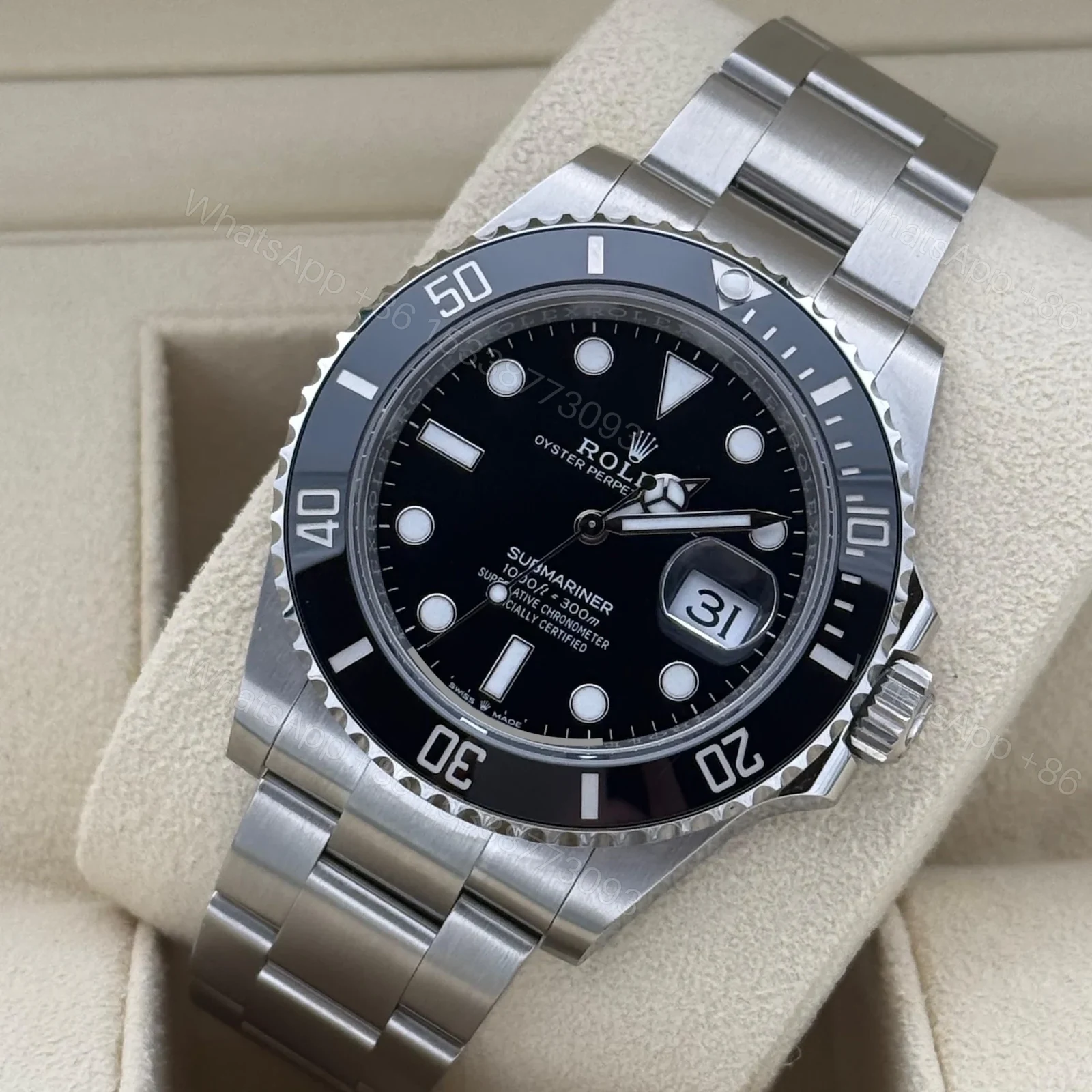 View 4 of Superclone Rolex Submariner Black Dial 126610LN