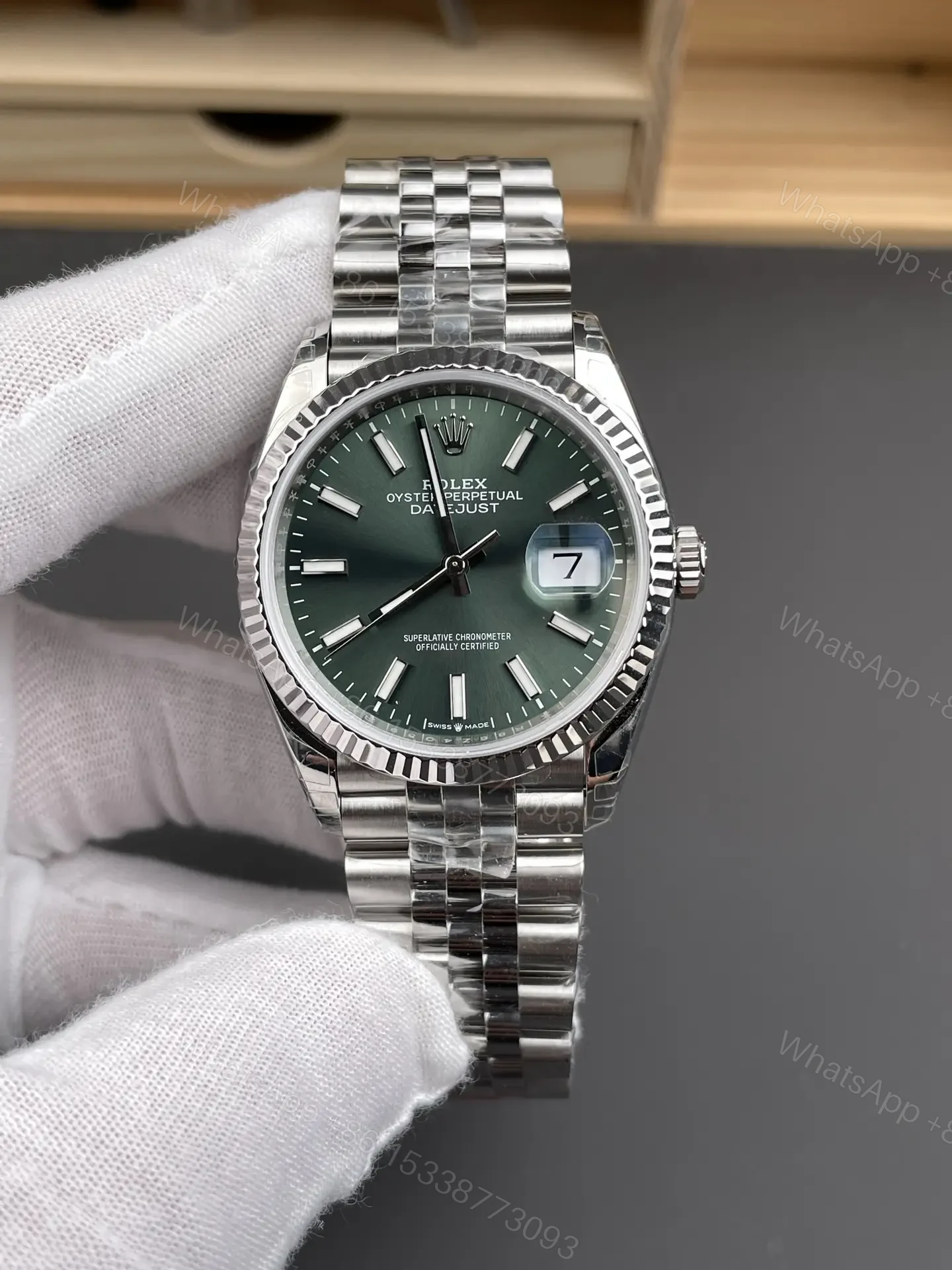 Rolex Datejust 36 Green Ombré Dial Jubilee Bracelet Ultimate 36MM 126234-0059 — view 1