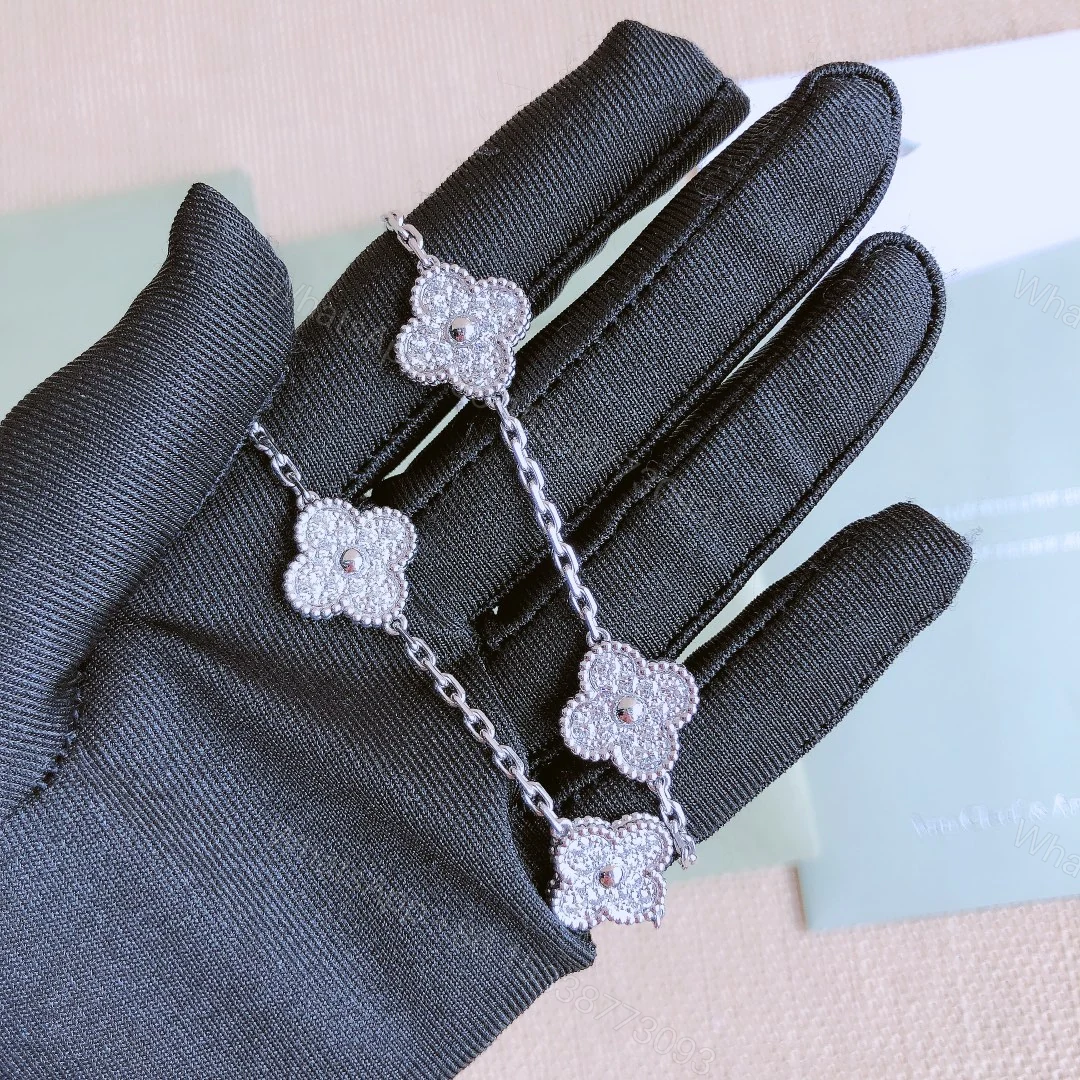 View 7 of Van Cleef & Arpels Vintage Alhambra Necklace Full Diamonds