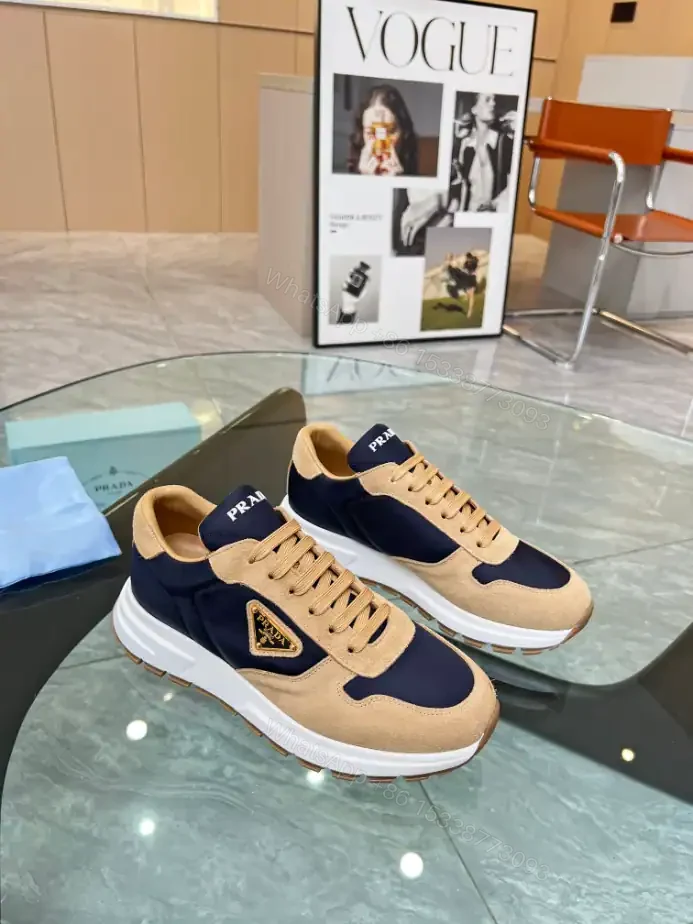 View 5 of PRAX 01 DELAVÉ SUEDE AND RE-NYLON SNEAKERS – PRD048