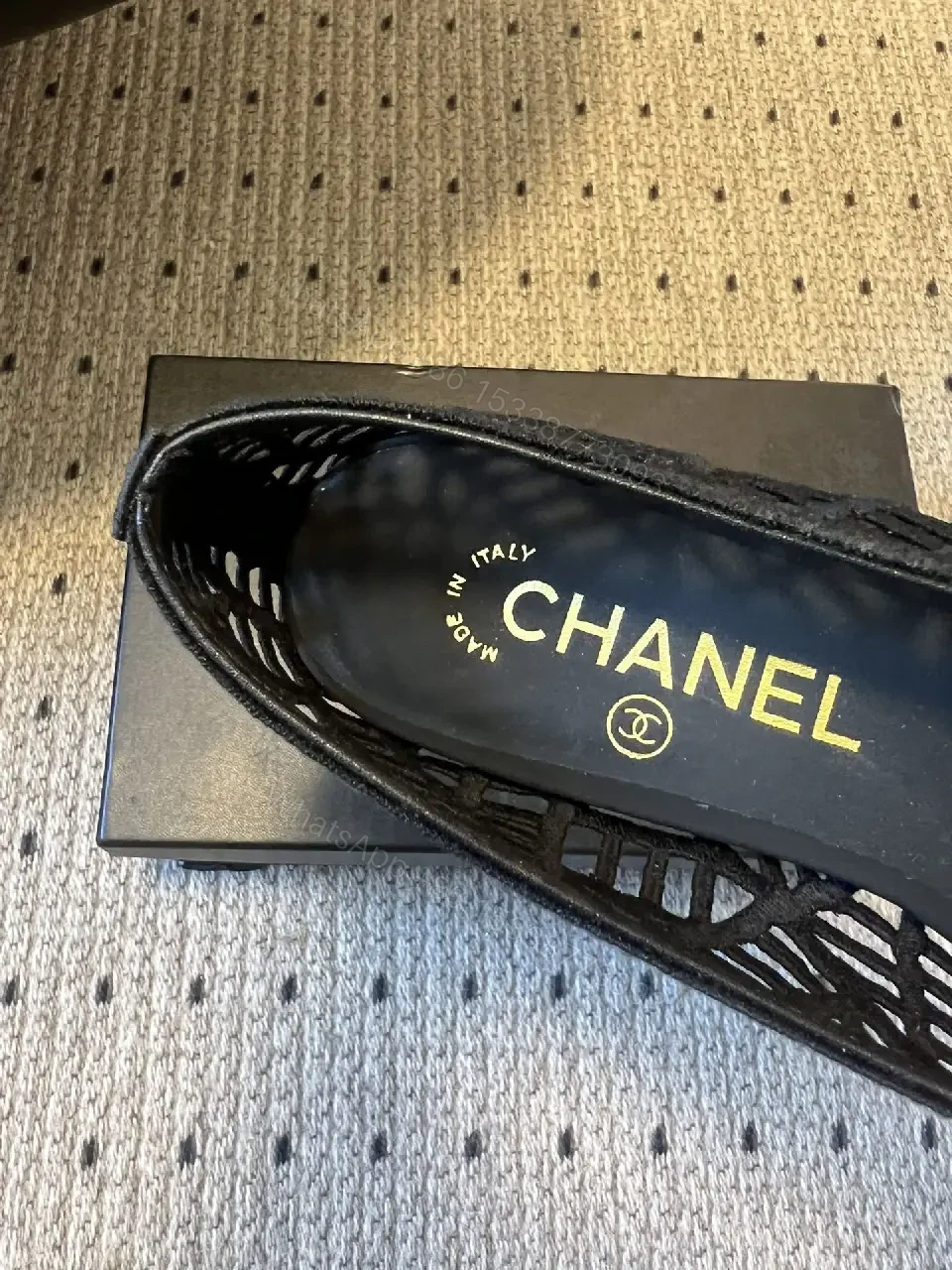 View 4 of Lace-Overlay Ballet Flats: Subtle Texture, All-Day Comfort