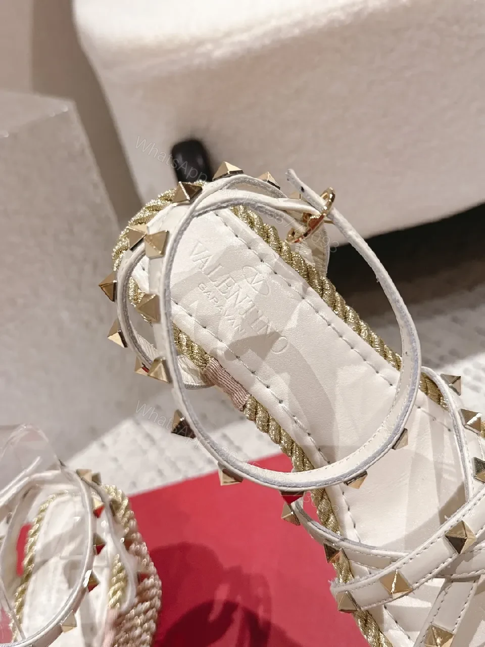 View 5 of Translucent Sandals with Studded Edge – Elevated Everyday Style