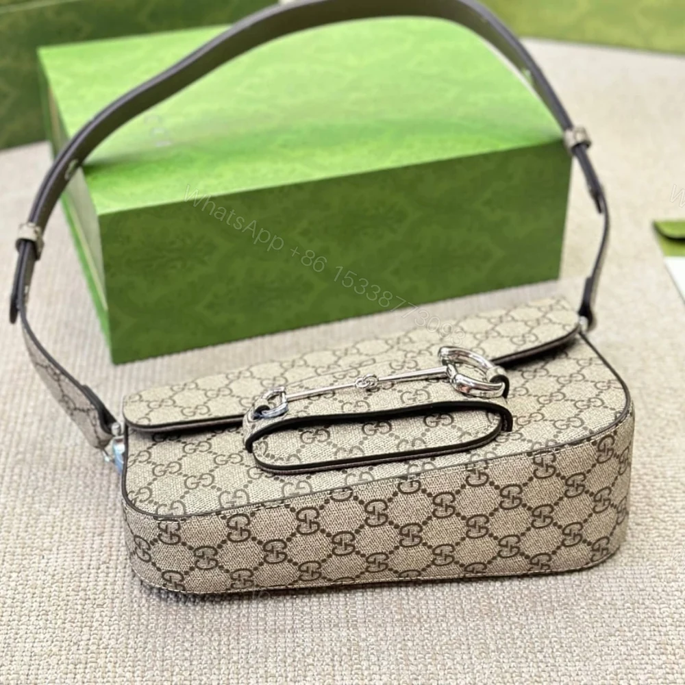 View 5 of Gucci Horsebit 1955 Small Shoulder Bag Beige 25Cm 764155 KGD0N 9742