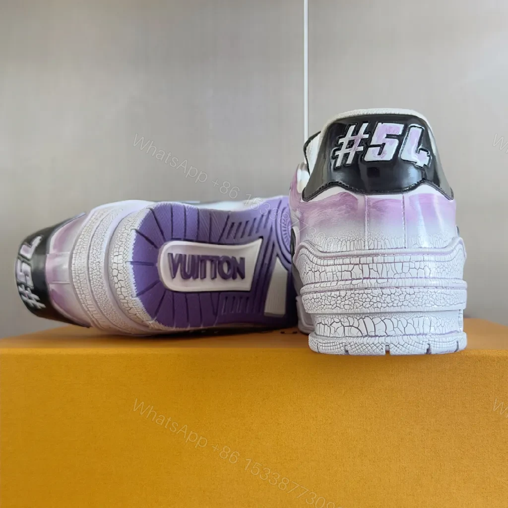 View 7 of Lilac Leather Luxe Sneaker: Playful City-Ready Comfort