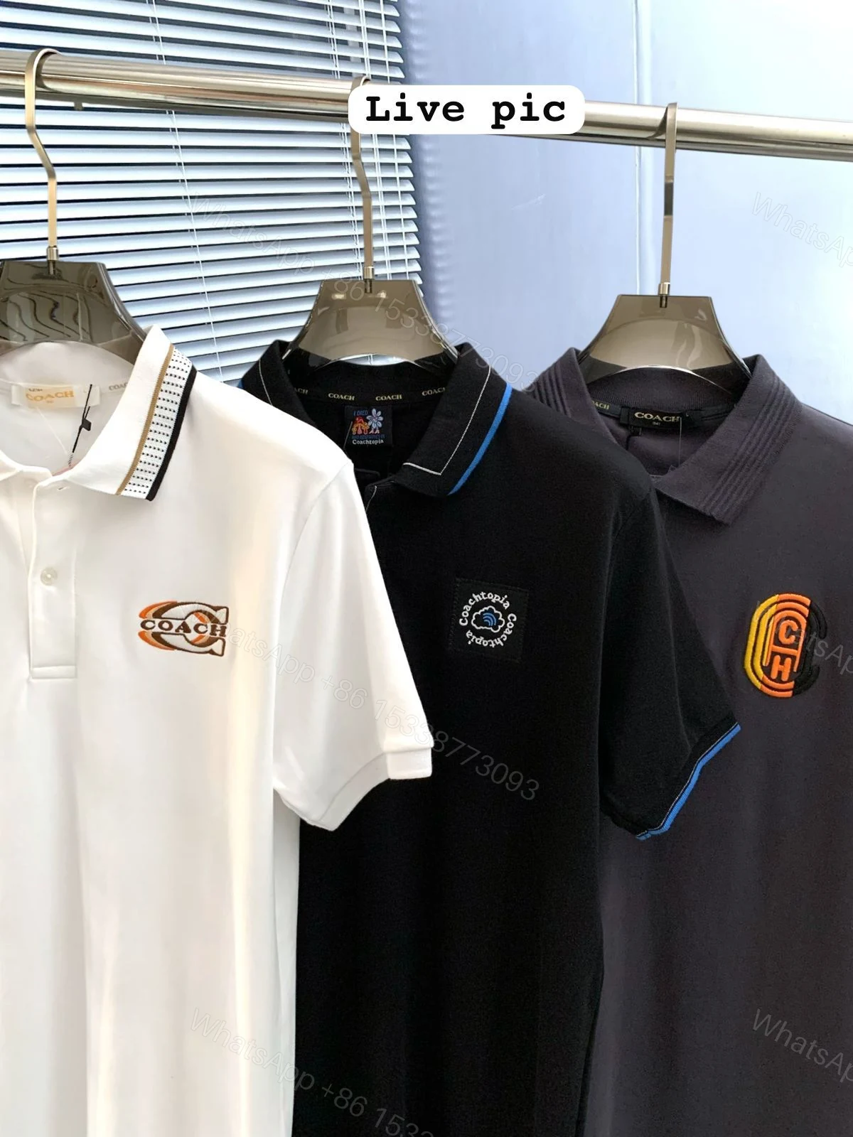 First Copy Coach Imported Polo T-Shirt — view 1