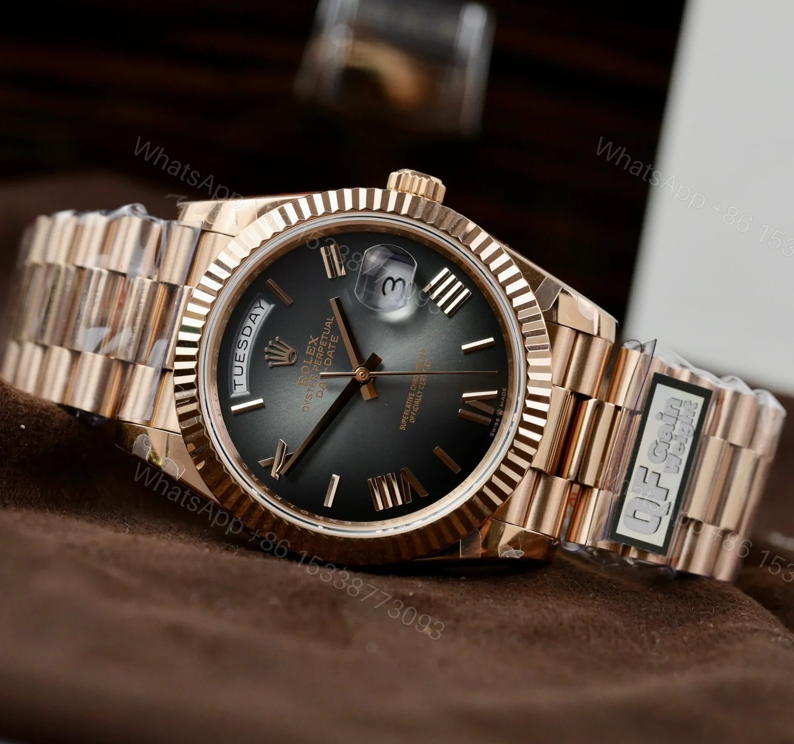 View 2 of Superclone Rolex Day-Date Slate Ombré Dial 228235-0055 40 mm