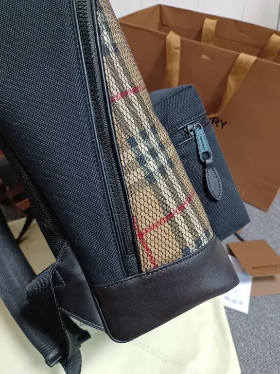 View 8 of Patterned Burberry Backpack: Elegant, Durable Everyday Carry