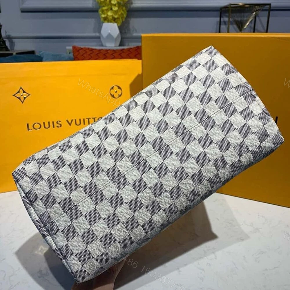 View 4 of Louis Vuitton Lena MM Damier Azur Canvas 33cm LV N44040