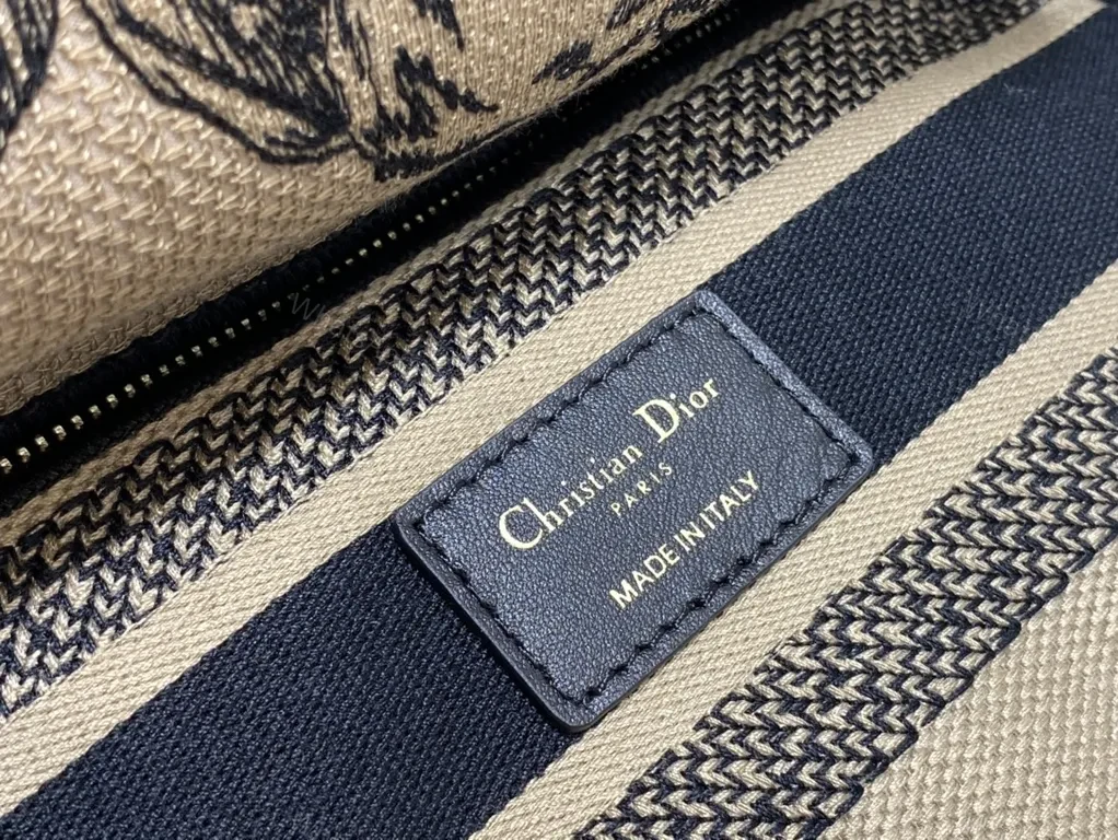 View 2 of Botanical Dior Tote â€” Statement Craft, Everyday Versatility