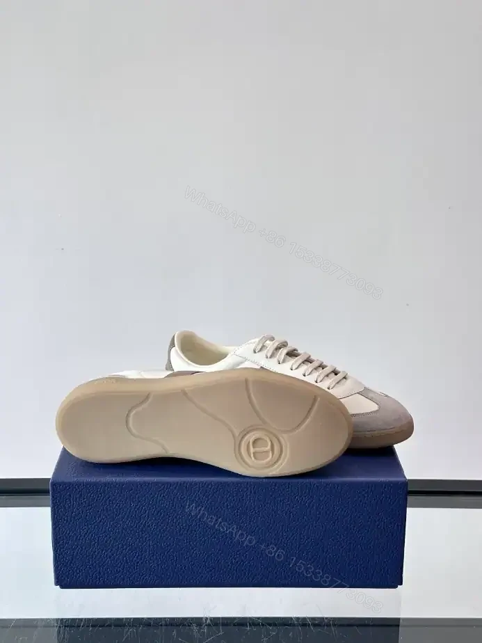 View 5 of DIOR B01 MATCHPOINT SNEAKER GRAY AND WHITE SMOOTH CALFSKIN WITH GRAY SUEDE – CD240