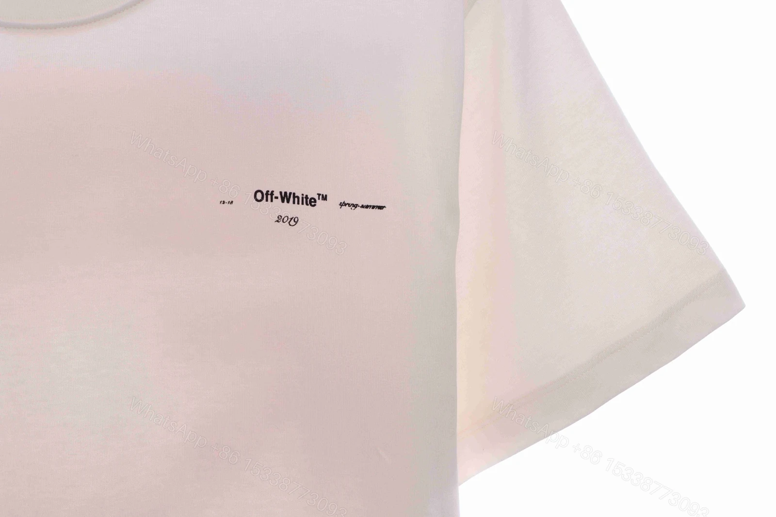 View 4 of Off-White Graffiti Pink Arrow Beige T-Shirt