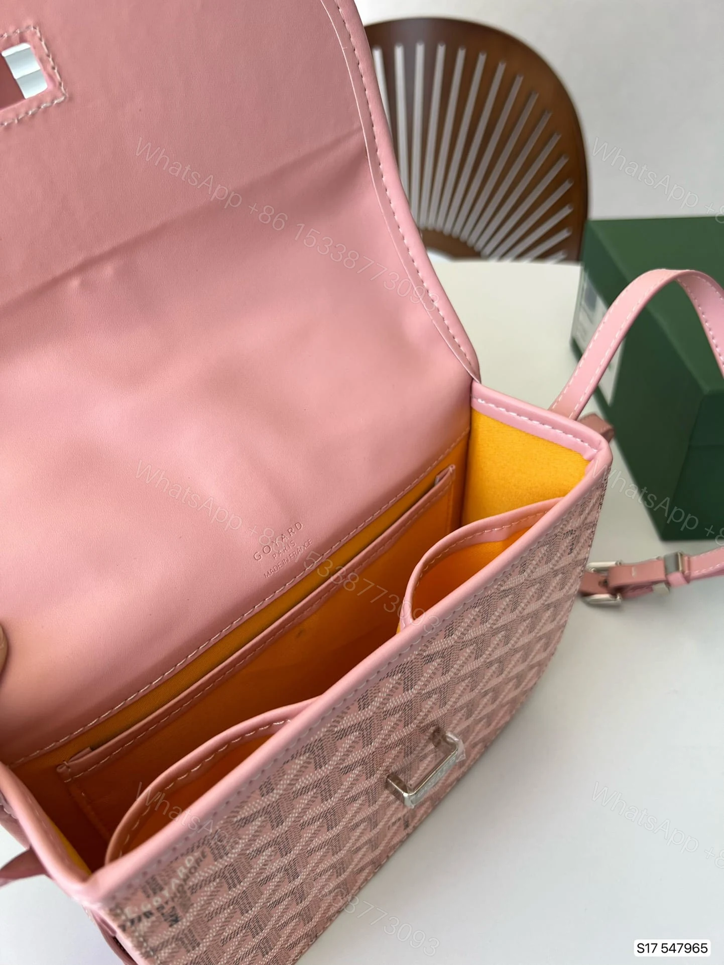 View 3 of GOYARD BELVEDERE PM BAG PINK 22CM