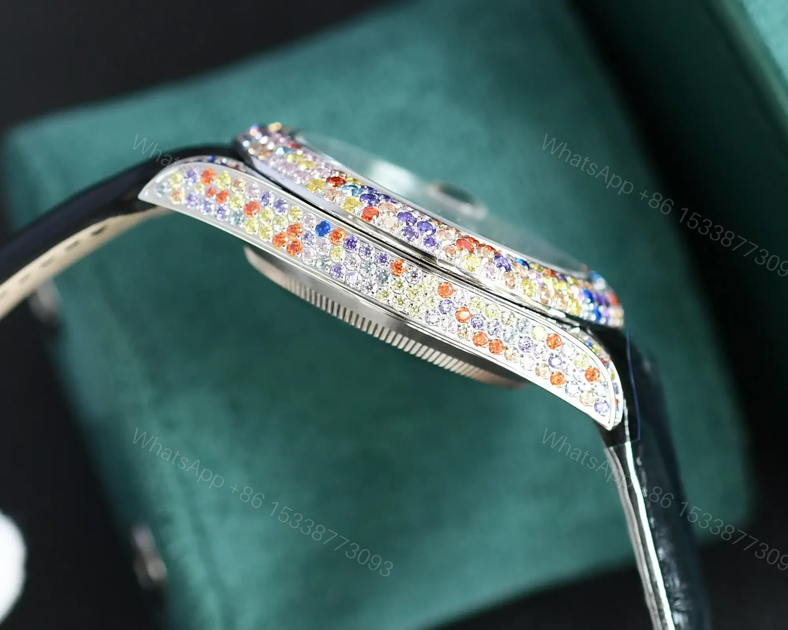 View 7 of Mesmerizing cotton candy yacht master replica 40MM White Gold Edition RG-YM40-COTTON-CANDY-WG