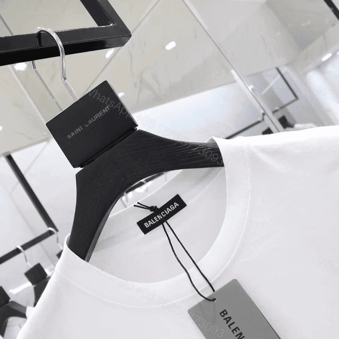 View 4 of BALENCIAGA POLITICAL CAMPAIGN SMALL FIT T-SHIRT IN WHITE VINTAGE JERSEY – BB38