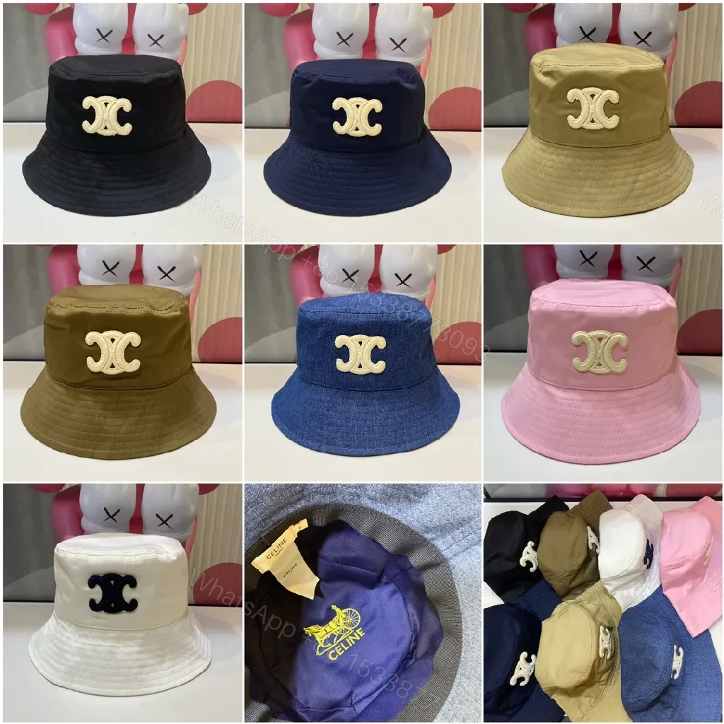View 3 of Cotton Bucket Hat with Signature Embroidery, Casual Luxe