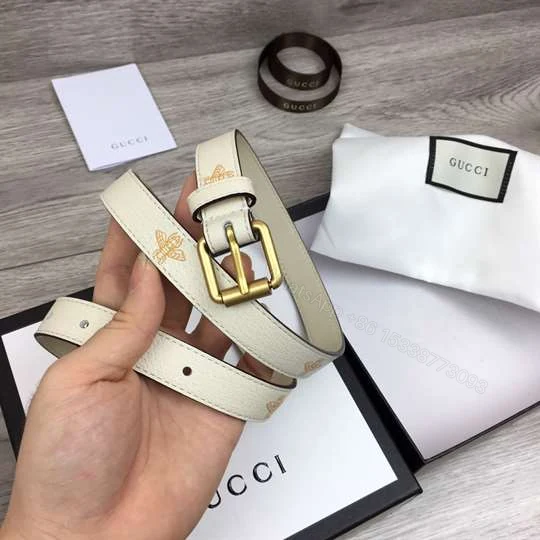 View 4 of GUCCI BELT WITH BEES AND STARS PRINT – B34