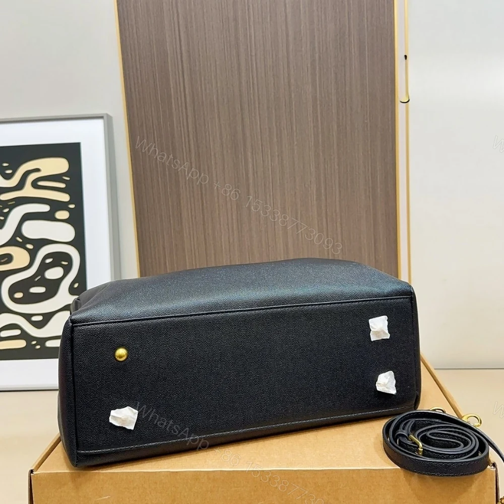 View 7 of Chanel Executive Cerf Tote Gold Tone In Black 36Cm