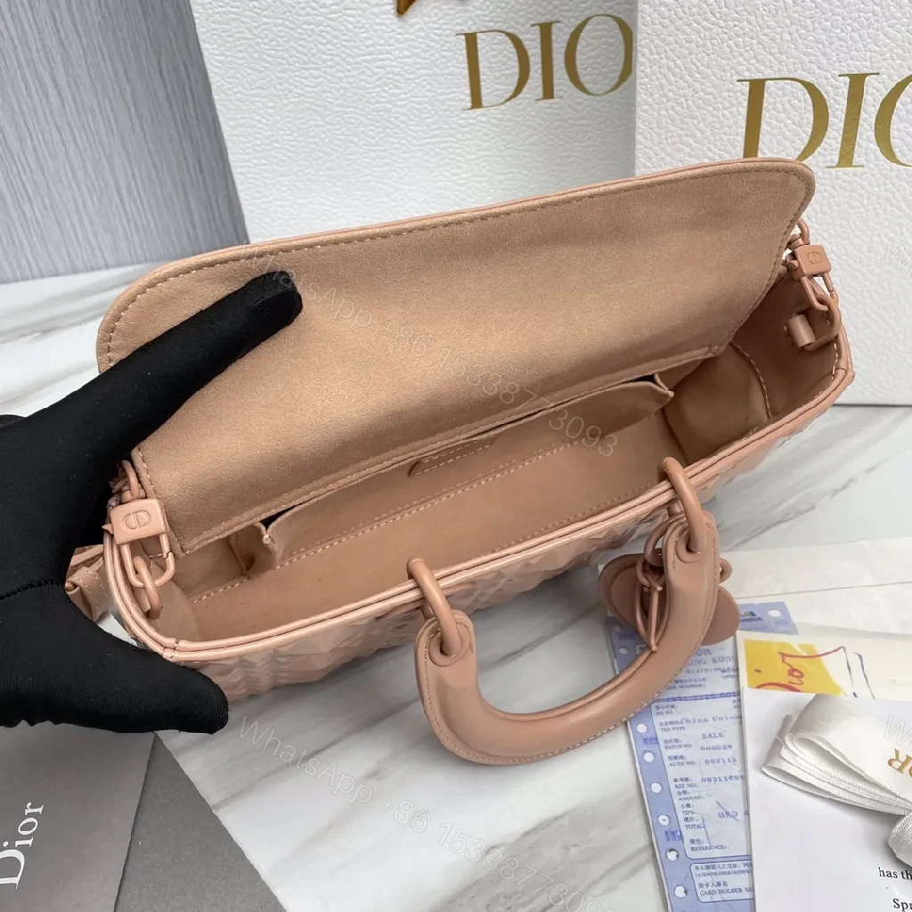 View 7 of Textured Pink Quilted Mini Bag: Elegant Everyday Luxury