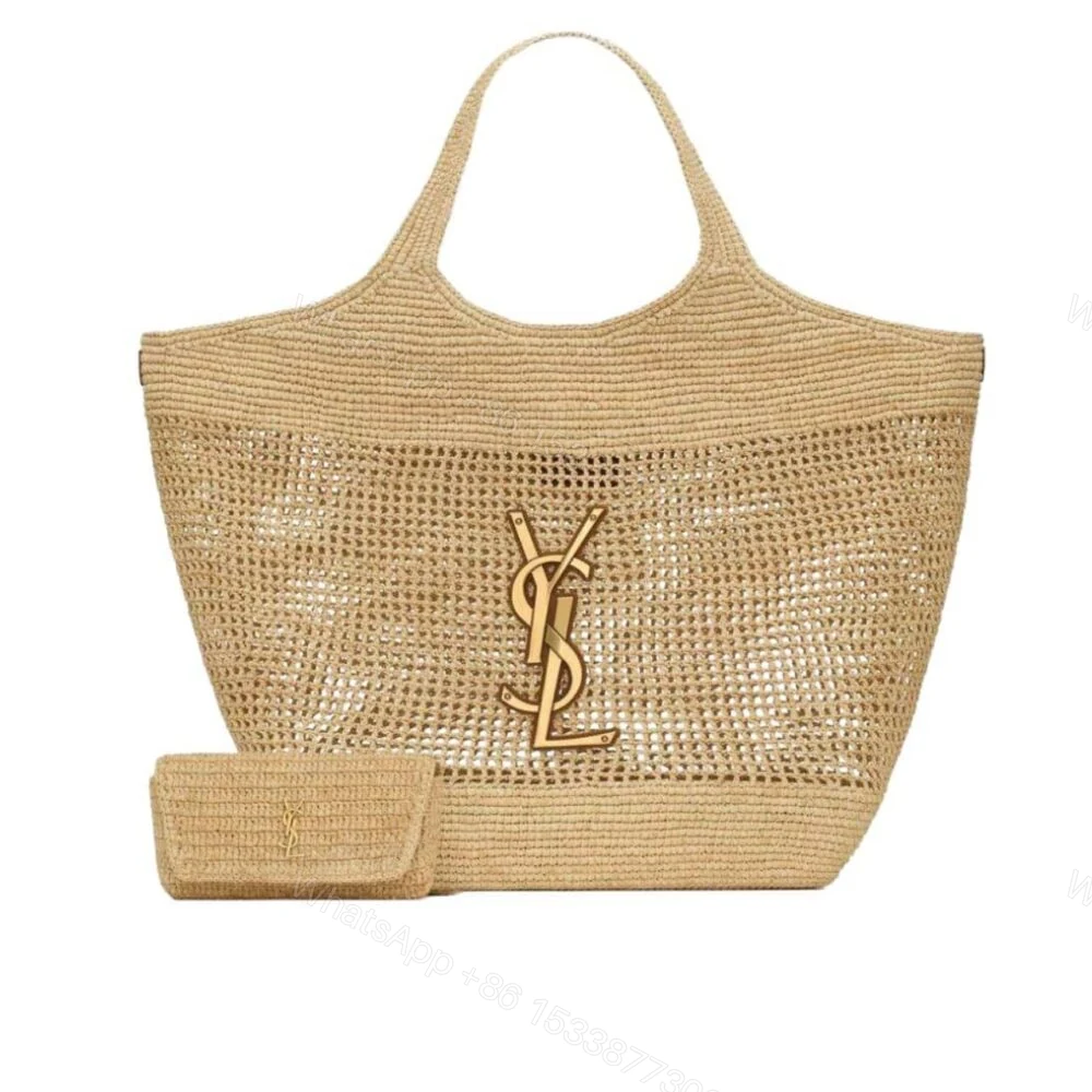 Saint Laurent Icare Naturel And Brown Gold 45Cm 772191GAAEK2063 — view 1