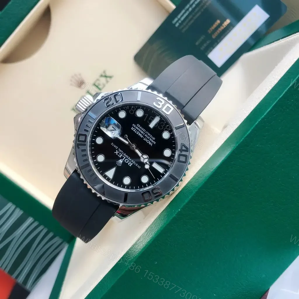 View 4 of Fake Rolex Yacht-Master 42 White Gold Replica 226659-0002