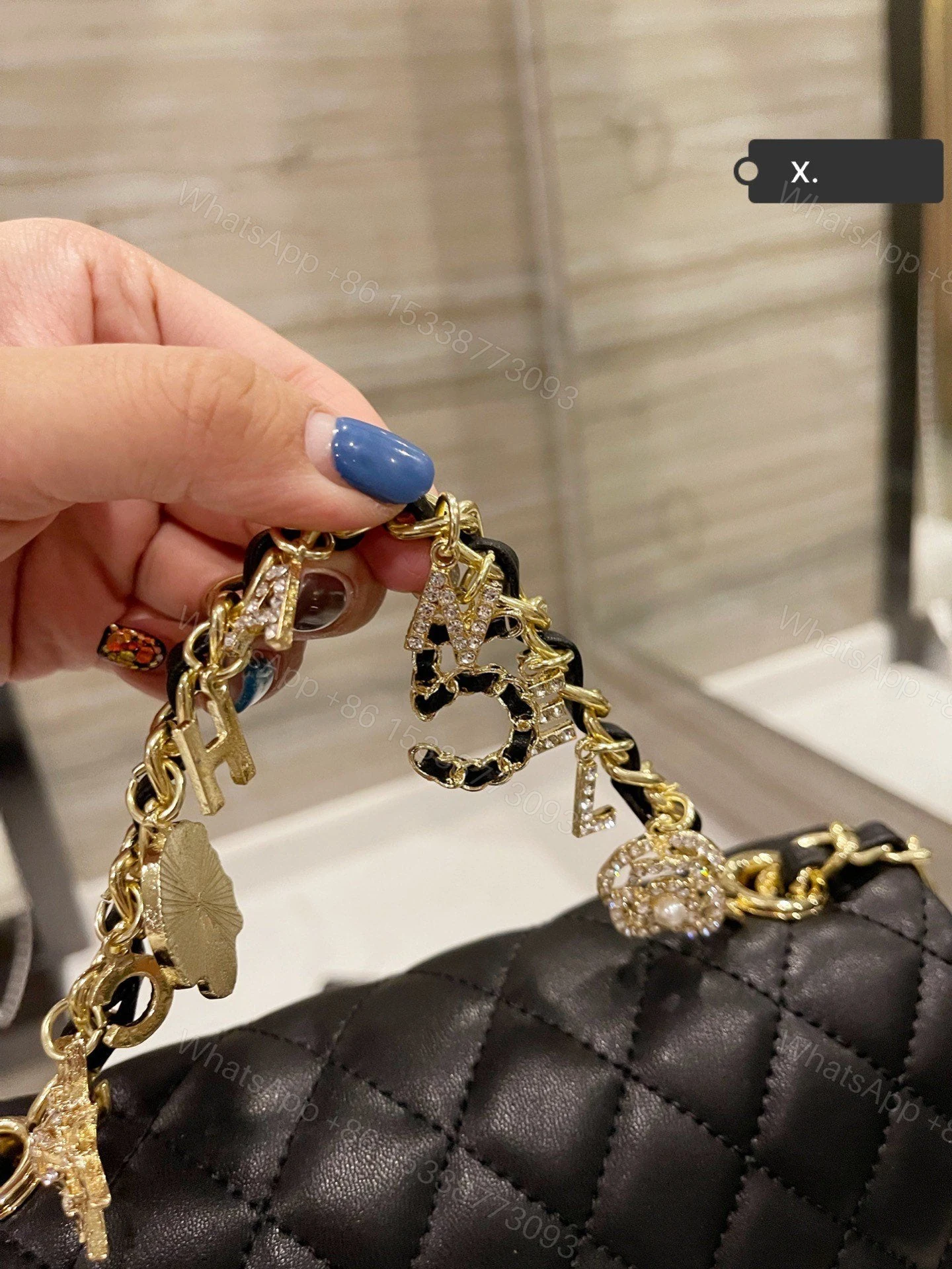 View 6 of Chanel Seasonal Mini Rectangle Black