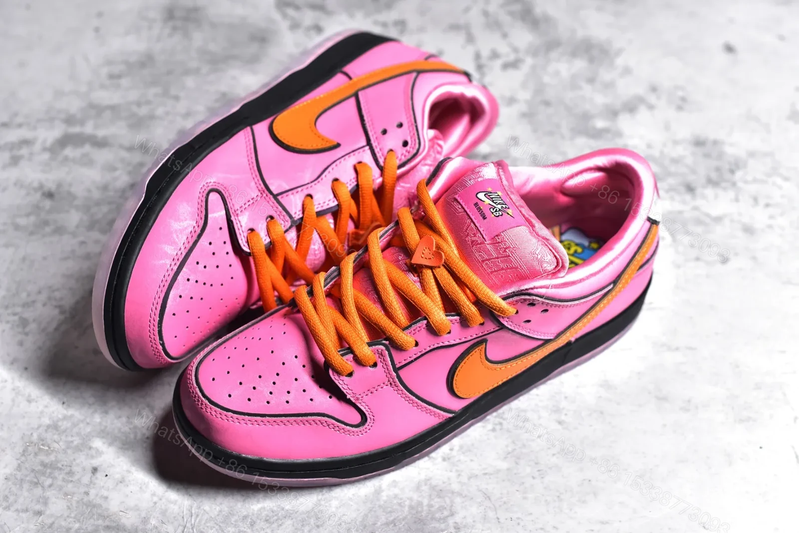 View 7 of Nike SB Dunk Low x Powerpuff Girls Pink Replica