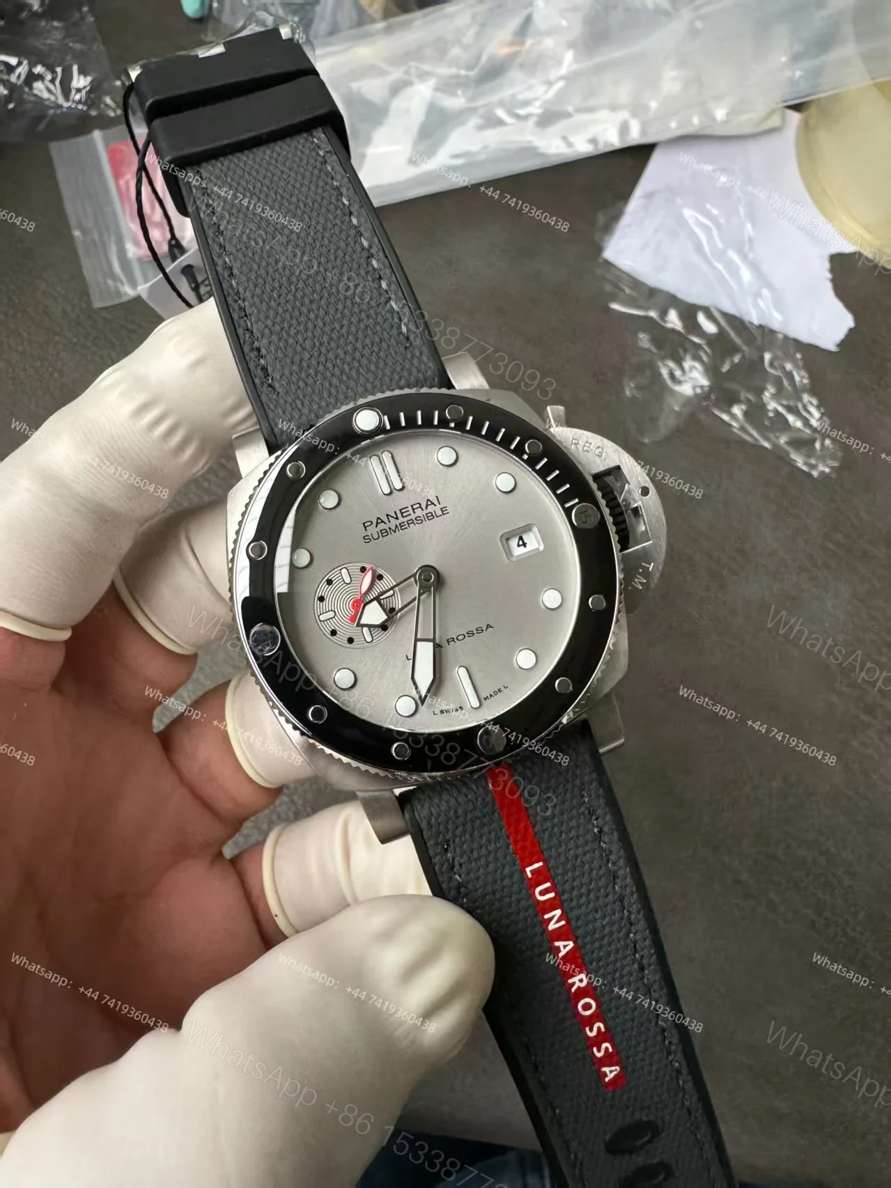 View 6 of Panerai Super Clone Submersible PAM01681 Luna Rossa 44MM