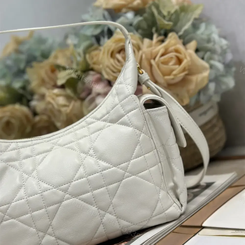 View 4 of 高仿Dior*D-Dream系列M632M030小羊皮單肩包中號白色免檢版