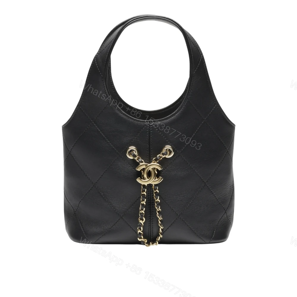 Chanel Small Shopping Bag Gold Tone Hardware Black 22Cm — view 1