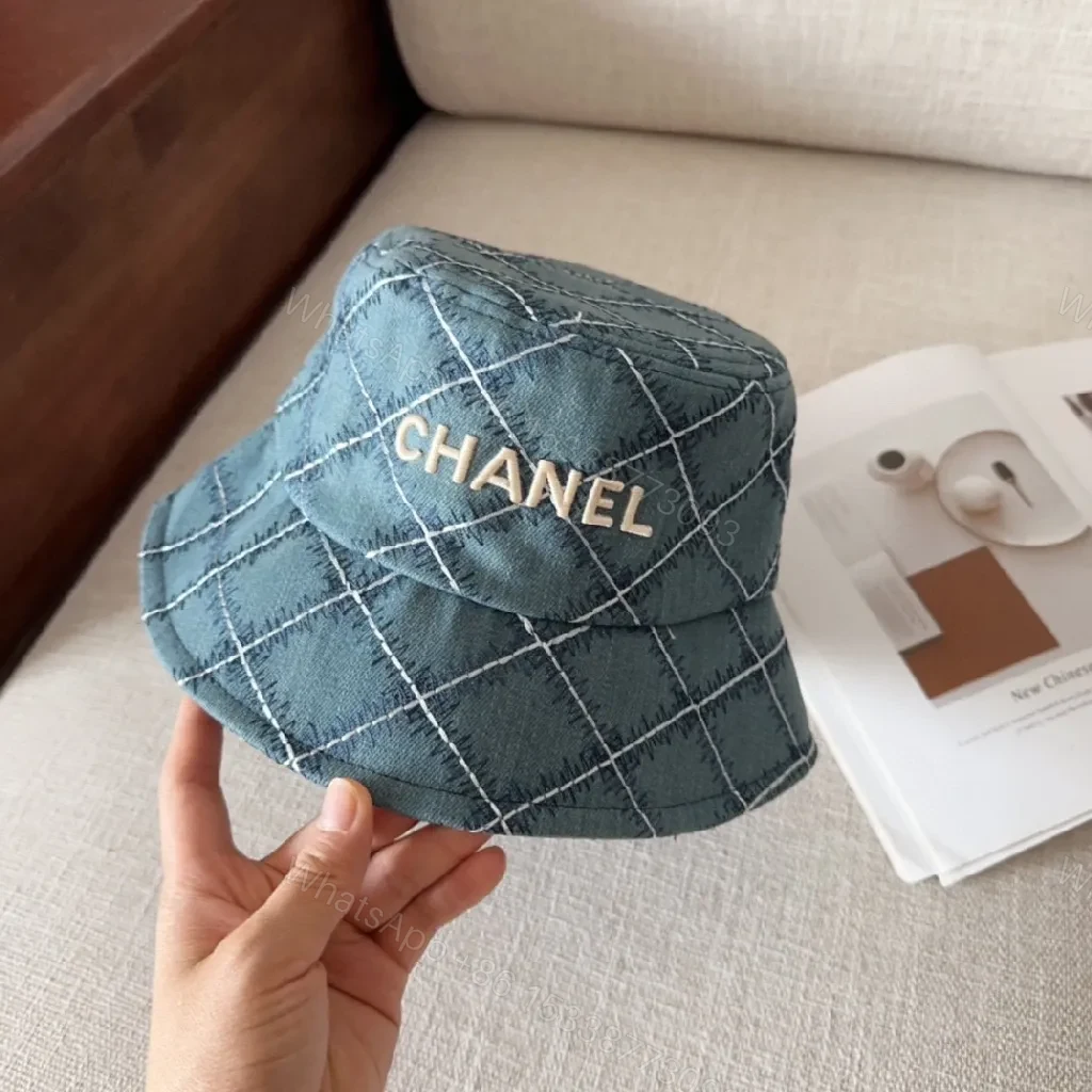 View 6 of Denim Quilted Bucket Hat — Luxe, All‐Season Style