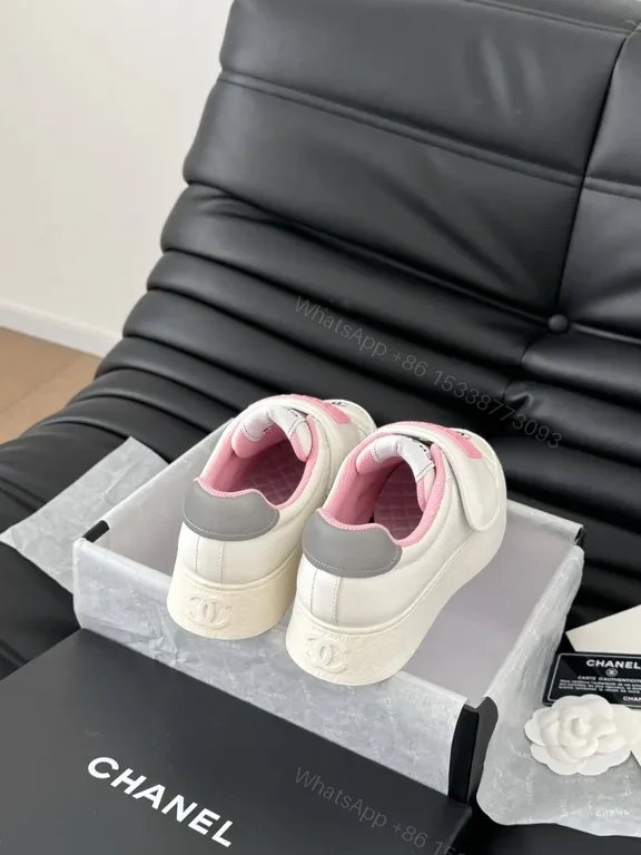 View 5 of Chanel-Inspired Kidsâ€TM Spark Step Sneakers: Luxe Everyday Glam