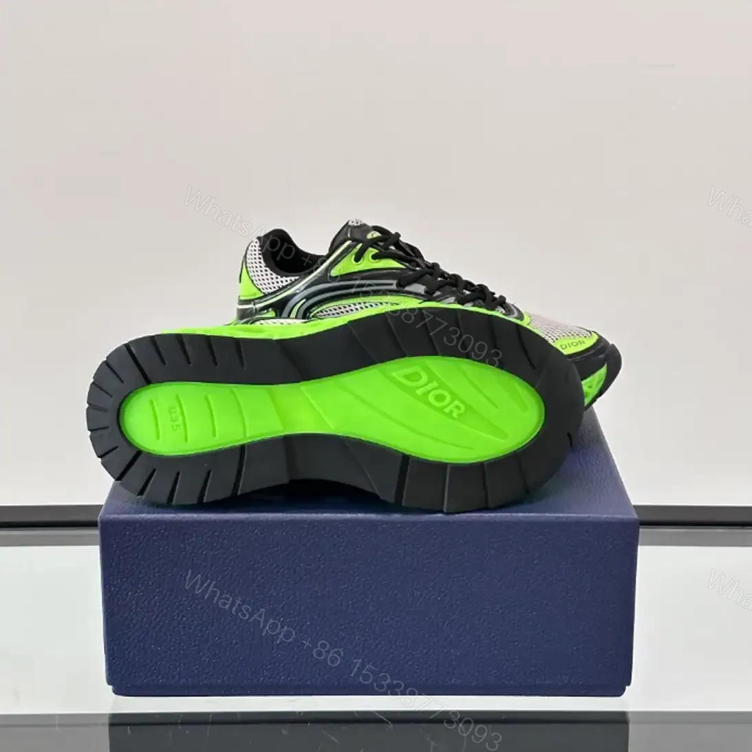 View 6 of DIOR B35 NXXT-SNEAKERS IN GREY AND GREEN – CD231