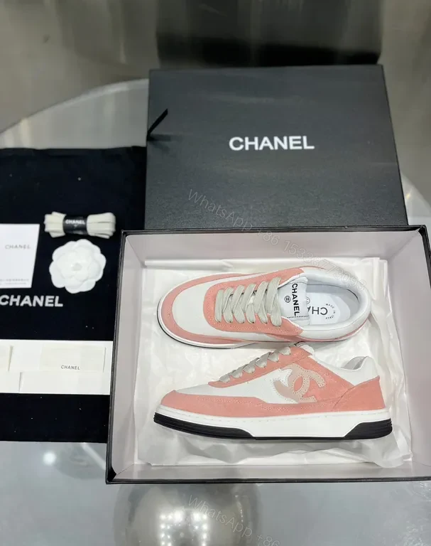 View 8 of Chic Pink Suede Leather sneakers - Luxe Sporty Comfort