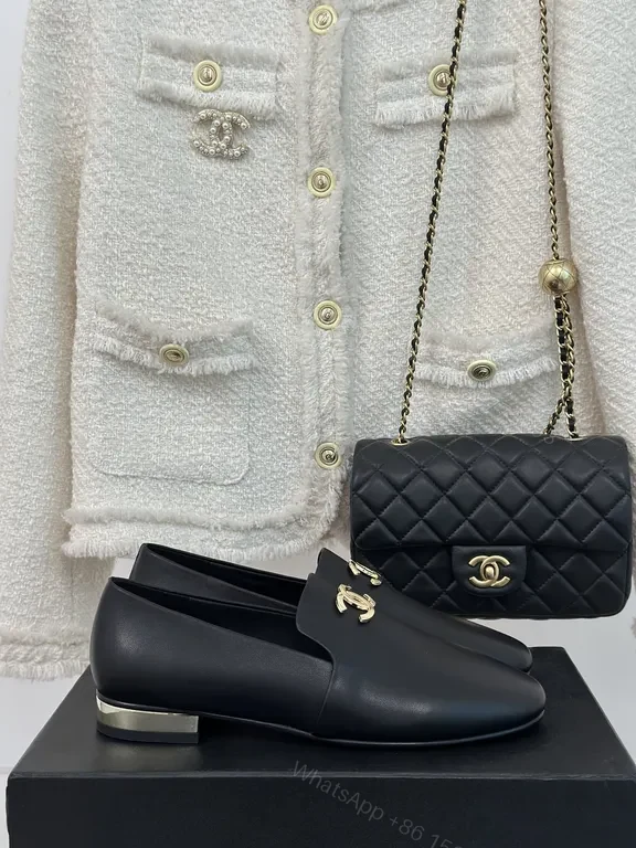 View 4 of Chic Leather Slip-Ons: Logo Hardware, All-Day Comfort