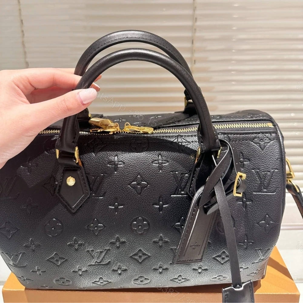 View 4 of Louis Vuitton Speedy Soft Bag Monogram Black 30Cm