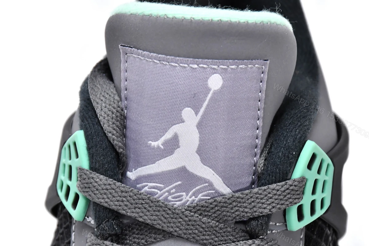 View 6 of Air Jordan 4 Retro Green Glow 308497-033 (Top Quality)