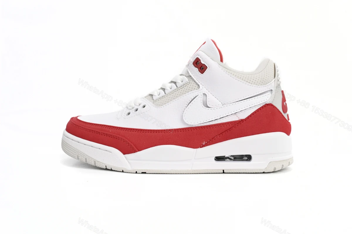 View 10 of Air Jordan 3 Retro Tinker White University Red