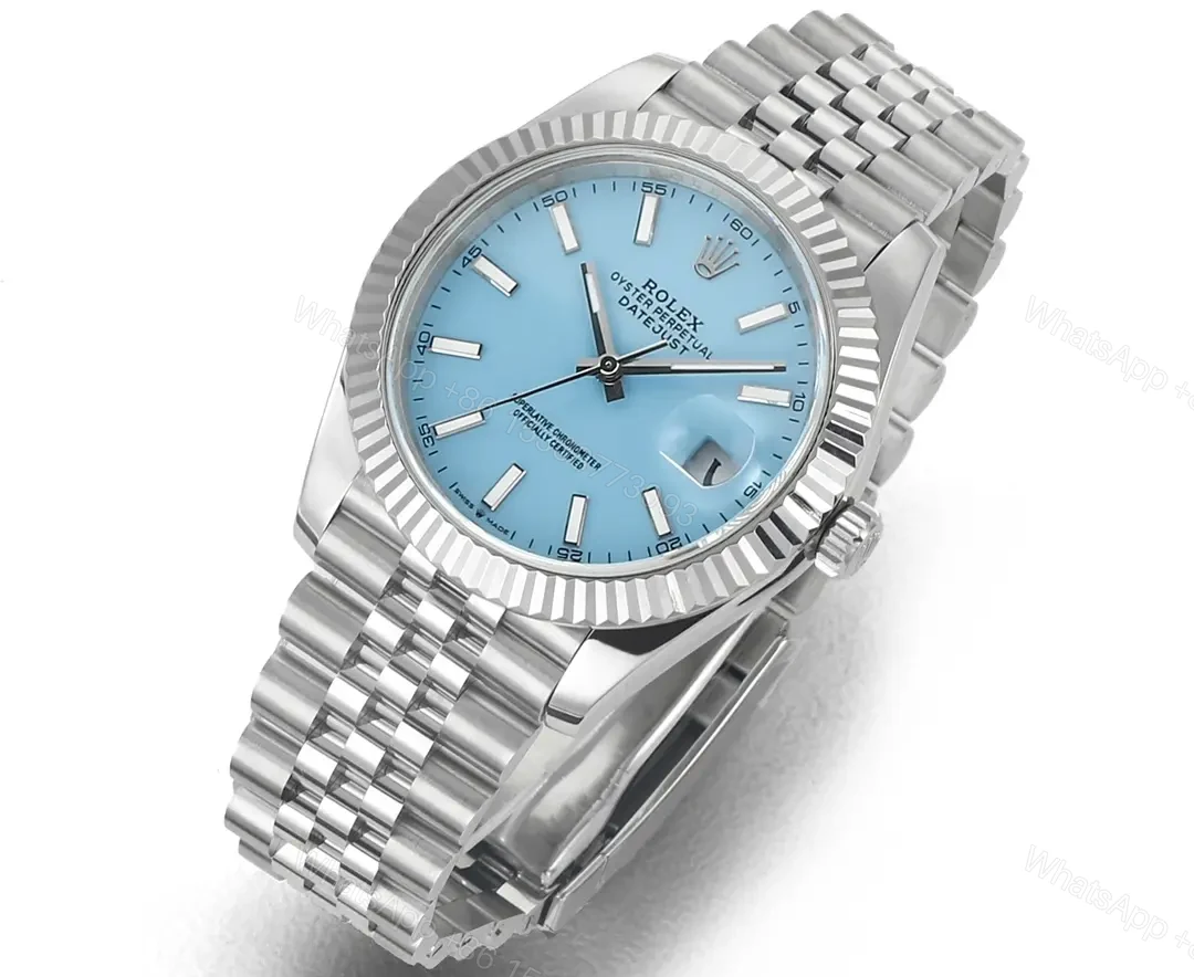 View 2 of C+ Factory Clean Factory JVS Silver Blue Dial Datejust Watch