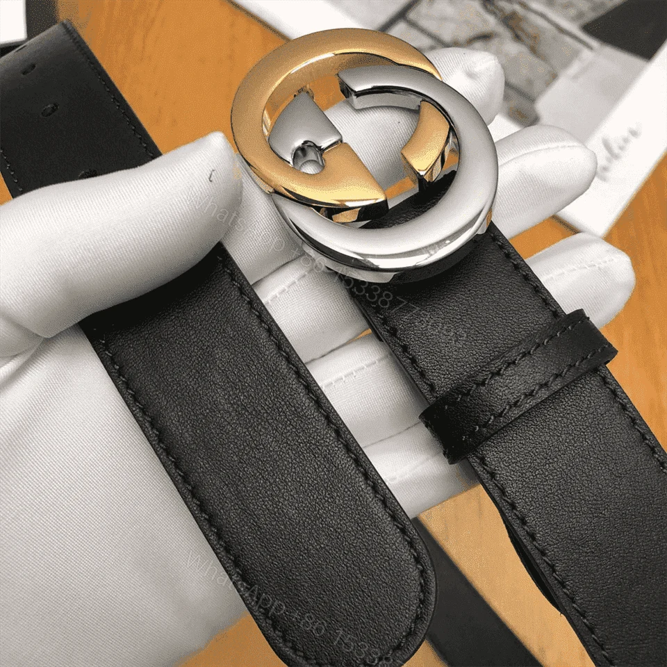 View 5 of GUCCI GG LEATHER LOGO BELT – B6