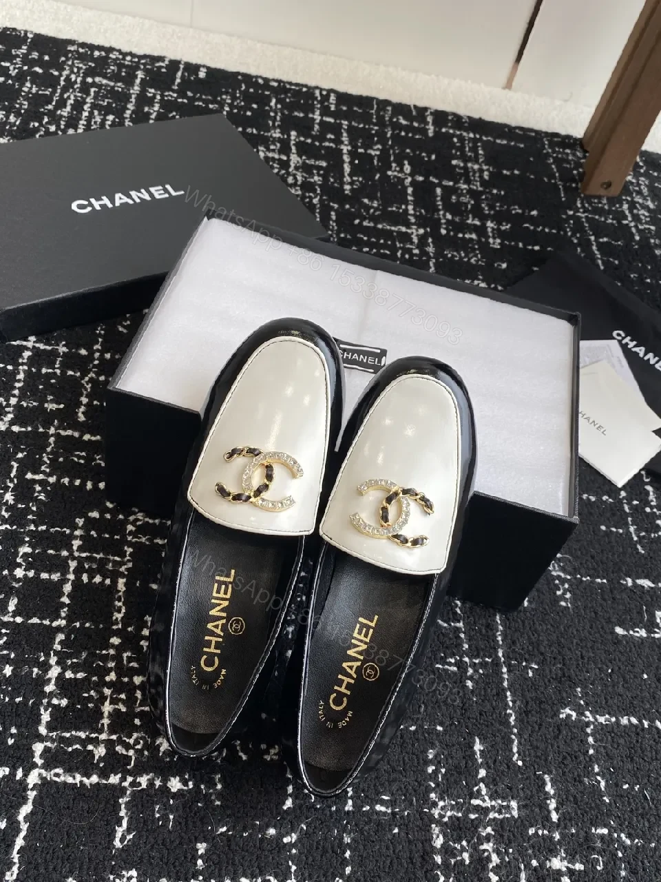 View 3 of Two-Tone Leather Loafers: Bold, All-Day Comfort, Designer Touch