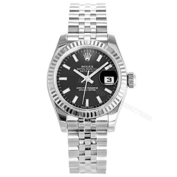 Replica Rolex Datejust Black Ladies 179174 — view 1