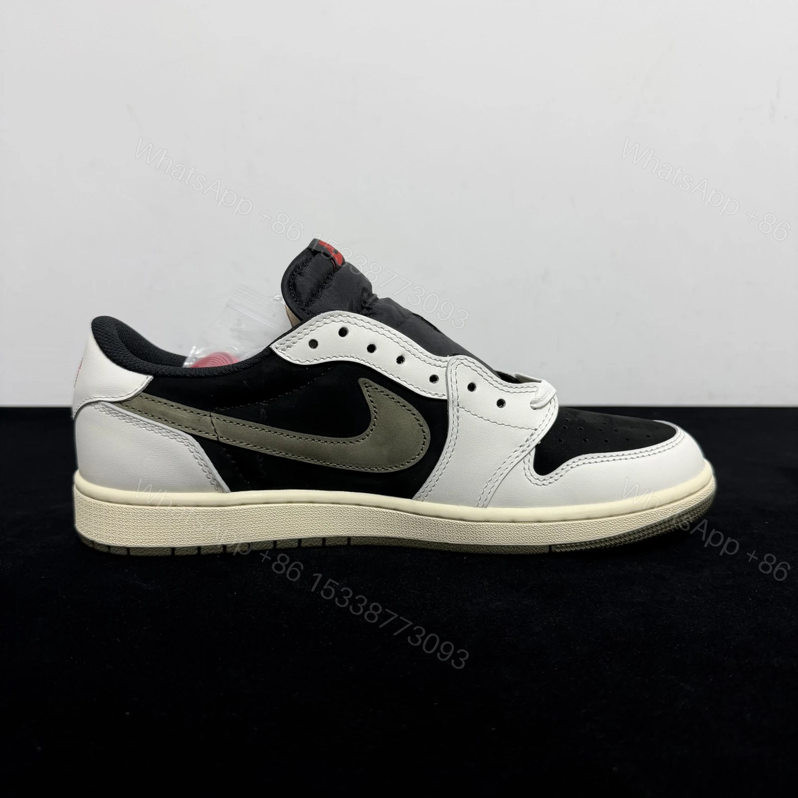 View 2 of Travis scott x Air Jordan 1 Low Olive reps
