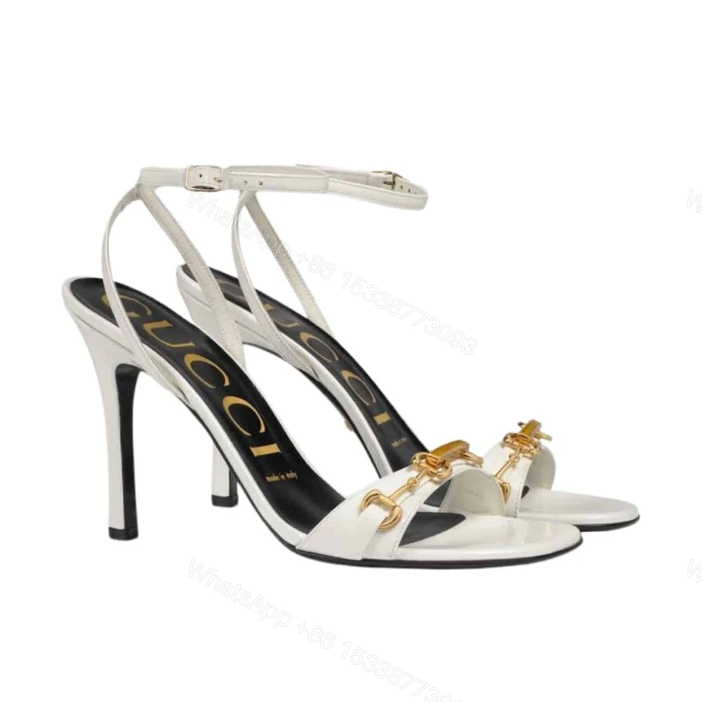 Gucci Moorea Sandals White — view 1
