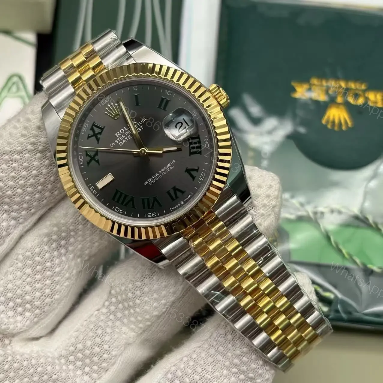 View 11 of Rolex Datejust 126233 Wimbledon Replica