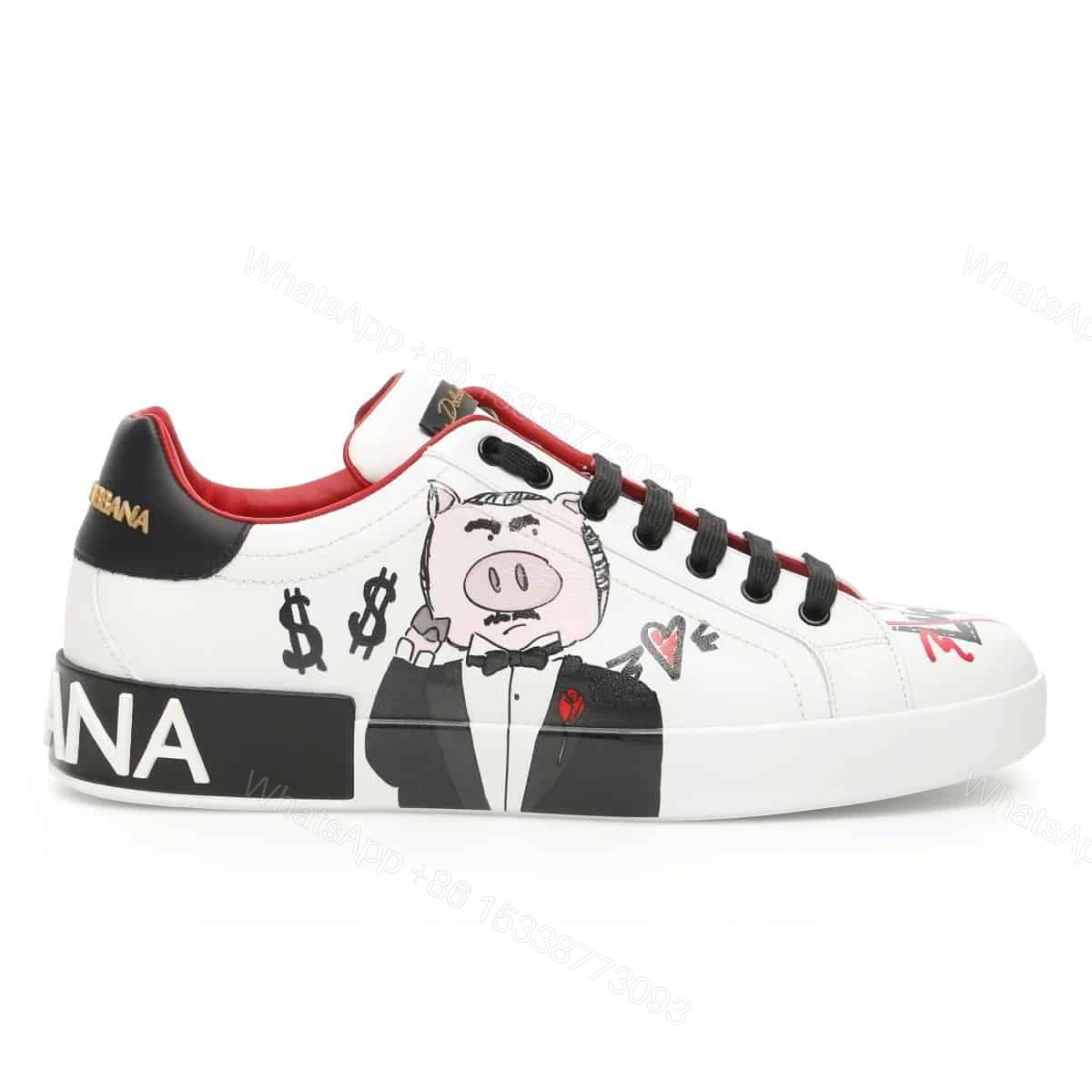 DOLCE & GABBANA PORTOFINO PADRINO PIG SNEAKERS – DG27 — view 1
