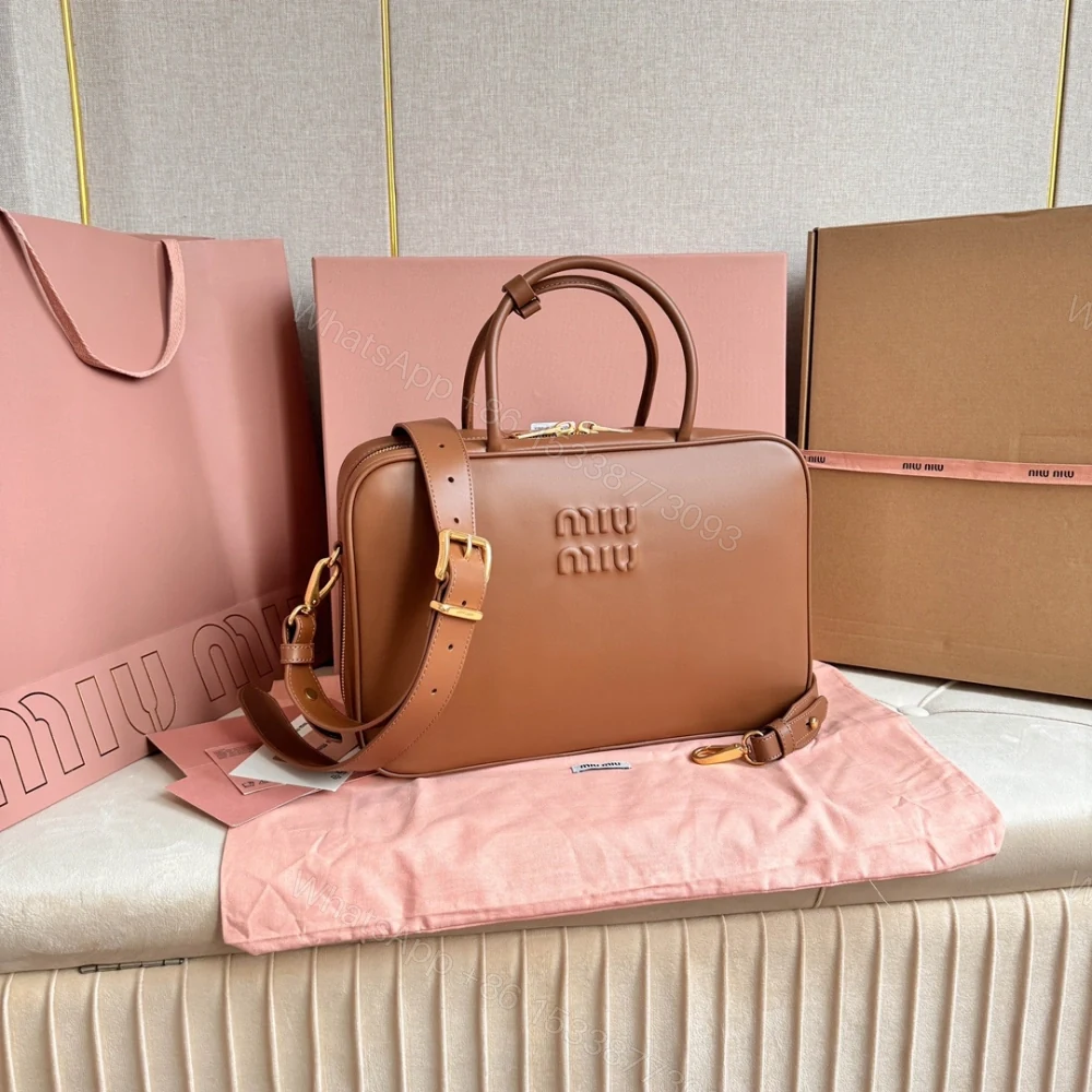 View 3 of 高仿miumiu*5BB17長肩帶公文包棕色免檢版