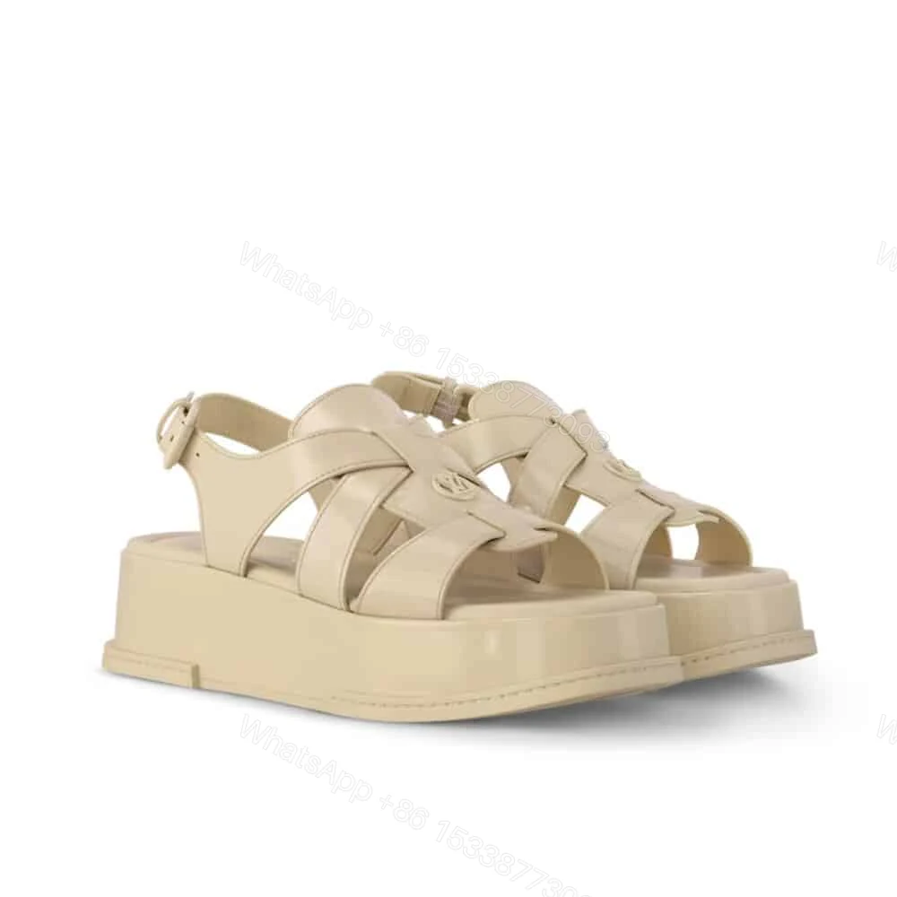 View 7 of LOUIS VUITTON MAYA PLATFORM SANDAL BEIGE