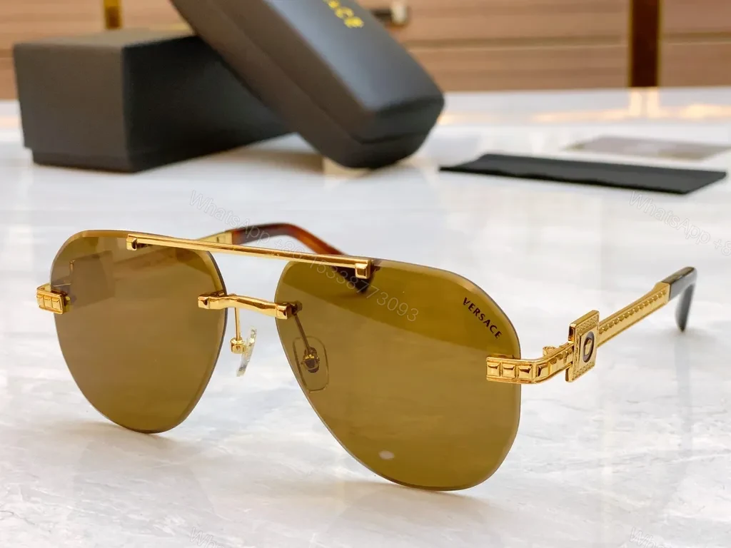 View 3 of Gradient-Glide Sunglasses: Luxe Gradient Lens, Versace-Style Glasses